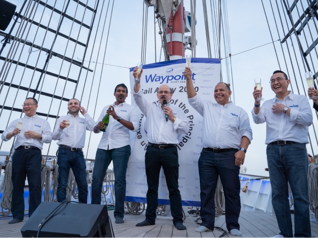 Angelo Cachia giving a speech during SAIL AWAY event Jan 2020